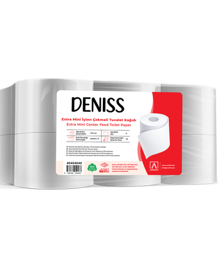 DENİSS EXTRA MİNİ İÇTEN ÇEKMELİ TUVALET KAĞIDI - 40404040