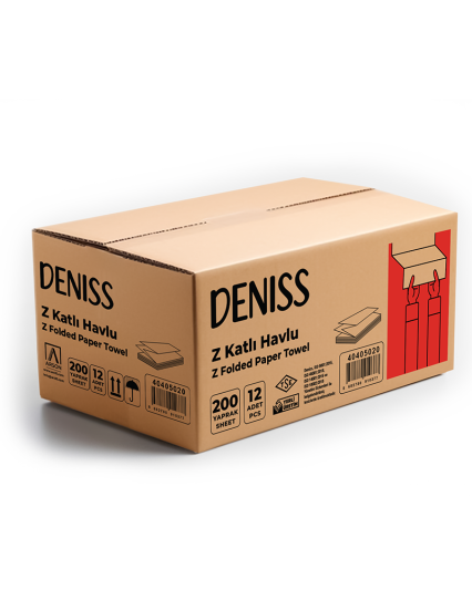 DENİSS Z KATLI HAVLU - 200 YAPRAK