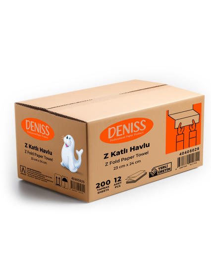 DENİSS Z KATLI HAVLU - 200 YAPRAK
