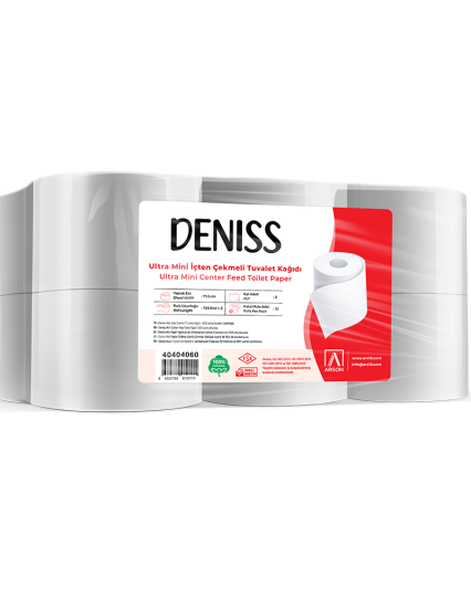 DENİSS ULTRA MİNİ İÇTEN ÇEKMELİ TUVALET KAĞIDI - 40404060